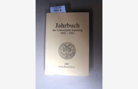 Jahrbuch der Universität Salzburg 1991-1993.