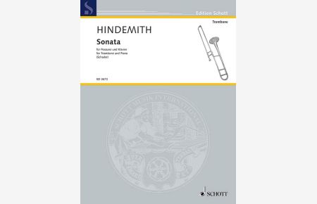 Sonata  - Nach dem Text der Ausgabe Paul Hindemith. Sämtliche Werke herausgegeben von Luitgard Schader, (Reihe: Edition Schott)