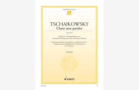 Chant sans paroles op. 40/6  - Fingersatz und spielpraktische Einrichtung von Lev Vinocour, (Serie: Edition Schott Einzelausgabe)