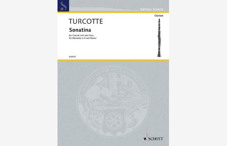 Sonatina  - (Serie: Klarinetten-Bibliothek), (Reihe: Edition Schott)