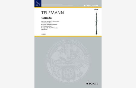 Sonata Es-Dur  - (Serie: Oboen Bibliothek), (Reihe: Edition Schott)