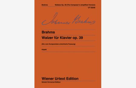 Walzer op. 39  - (vom Komponisten erleichterte Fassung), (Serie: Wiener Urtext Edition)