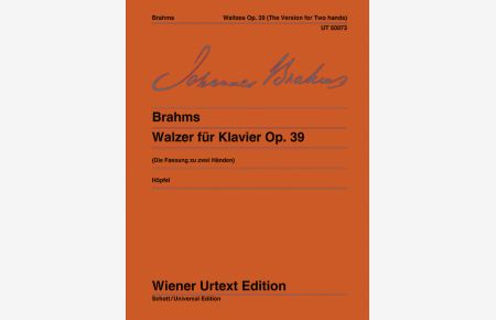 Walzer op. 39  - Fassung zu zwei Händen (Normalfassung), (Serie: Wiener Urtext Edition)