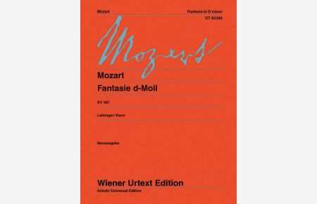 Fantasie d-Moll KV 397  - Urtext, (Serie: Wiener Urtext Edition)