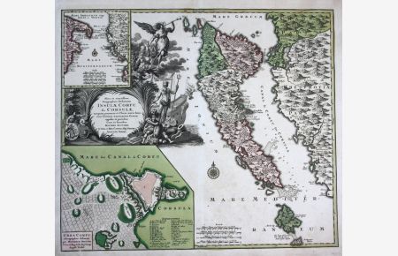 Nova et exactissima Geographica Delineatio Insulae Corfu seu Corsulae, tanquam. . . / map