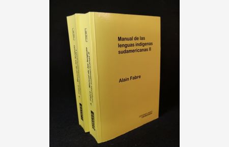 Manual de las lenguas indigenas sudamericanas. - [2 Bände. Bände 1 und 2. Komplett].