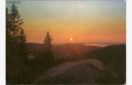 1069863 - Koli , Suomi Finnland , Der Niedergang der Sonne
