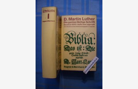 D. Martin Luther. Die gantze Heilige Schrift. (2 Bände komplett)