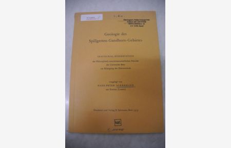 Geologie des Spillgerten-Gandhorn-Gebietes.   - Inaugural-Dissertation.