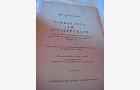 Volkskunde im Ostalpenraum  - Schädelbeschriftung und -bemalung in den österreichischen Alpenländern