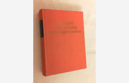 Glenzdorfs internationales Genealogen Lexikon - Band 5 - Biographisches Handbuch für Familienforscher und Familienforschung