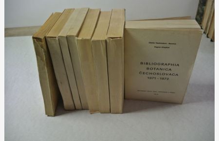Bibliographia Botanica Cechoslovaca. 1959 - 1972. (8 Bände).