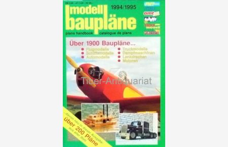 Modell-Baupläne. 1994/95  - Plans Handbook. Catalogue de plans.