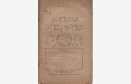 The American Anthropologist Vol. X No. 12 1897.