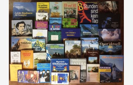 65 Bücher Bavarica Bayern Bairisch Mundart Reise Wandern München Alpen BuchPaket