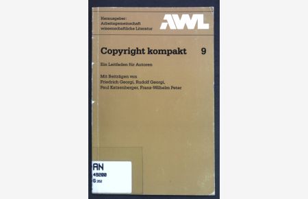 Copyright kompakt: Ein Leitfaden für Autoren;