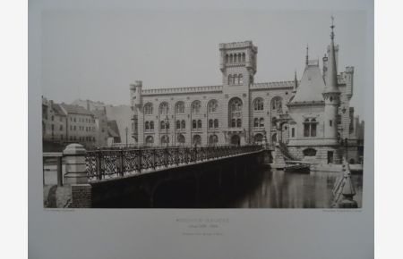 Fischer-Brücke erbaut 1891-1893. Heliogravüre nach einer Fotografie von Herm. Rückwardt bei Springer. Berlin, um 1900. 22 x 31 cm.