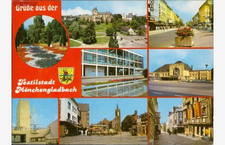 Grüße aus der Textilstadt Mönchengladbach Mehrbildkarte