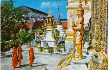 Ein Teil von Wat Phra Keo, Touristen bekannt als Smaragd-Buddha-Tempel