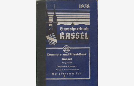 1938 Einwohnerbuch der Stadt und Landkreis Kassel.