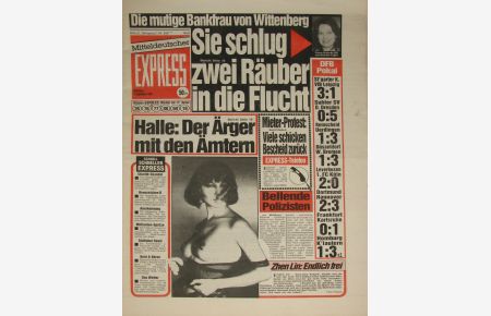 Mitteldeutscher Express. Jahrgang 2, Nr. 206 (Mittwoch, 4. September 1991).
