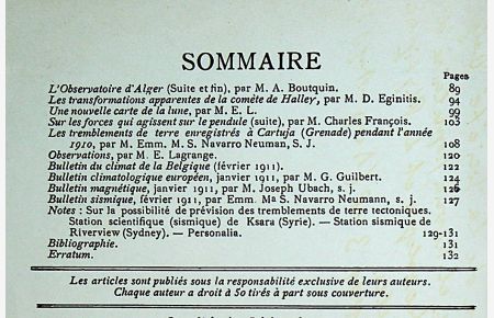 Bulletin de la societe belge d'astronomie. Et Revue populaire d' Astronomie de Meterologie et de Physique du Globe. 32ieme Anee No 3.