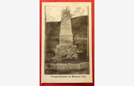 Ansichtskarte AK Kriegerdenkmal im Breusch-Tale (Feldpostkarte)