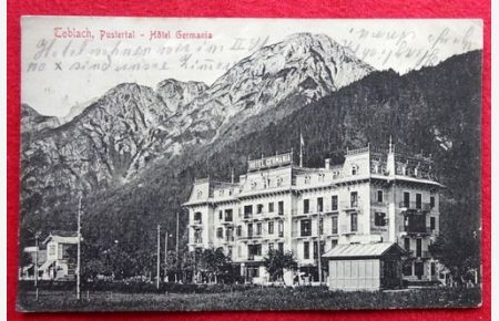 Ansichtskarte AK Toblach. Pustertal. Hotel Germania