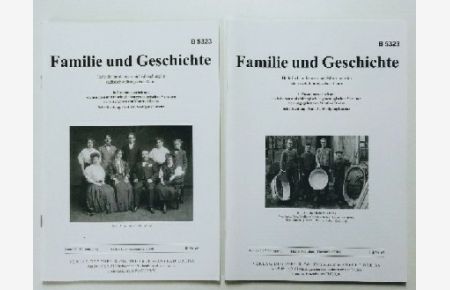 Familie und Geschichte. Hefte für Familiengeschichtsforschung im sächsisch - thüringischen Raum. Band VI, 17. Jahrgang Heft 3+4 Juli-Dezember 2008.