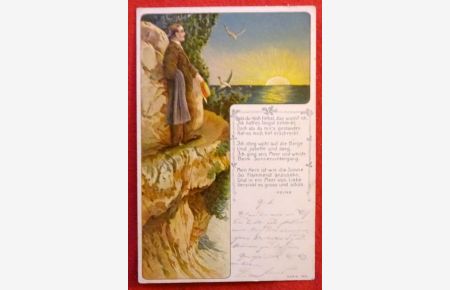 Ansichtskarte AK mit Gedicht v. Heinrich Heine und Farblitho  - (= Serie 143)