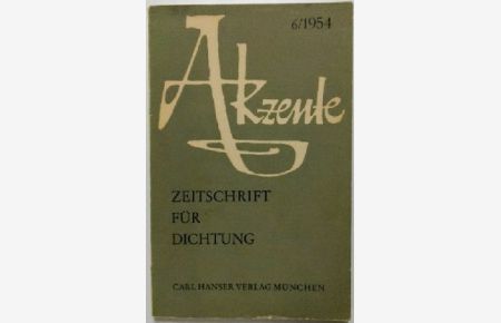 AKZENTE, 6/1954.