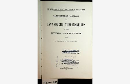 Geillustreed handboek der javaansche theeonkruidem : en hunne beteekenis voor de cultur