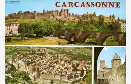 1094849 Carcasonne, La Tour de Justice et la Tour Pinte Mehrbildkarte