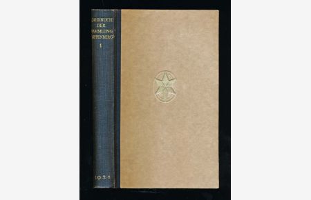Jahrbuch der Sammlung Kippenberg. hier: Band 1/1921.
