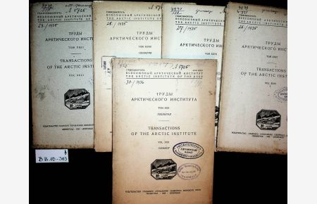 Transactions of the Arctic Institute = Trudy arkticeskogo instituta Vol. 23 (1935) +Vol. 26. (1935)+ Vol. 27. (1935) + Vol. 28. (1935) + Vol. 30 (1936)