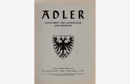 Die Ratmannsdorf zu Weyer, Halbenrain und Klöch.   - In: Adler. Zeitschrift für Genealogie und Heraldik; 1959. Heft 1/2.