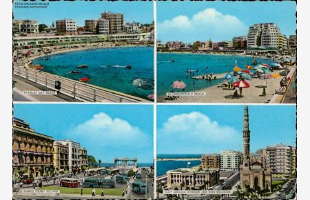 1116986 Alexandria, Stanlay Bucht Strand, Ahmed Oraby Square Mehrbildkarte