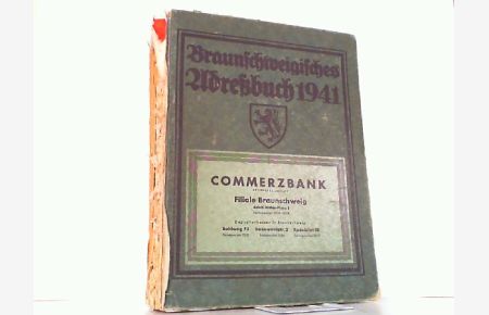 Braunschweigisches Adressbuch für das Jahr 1941.