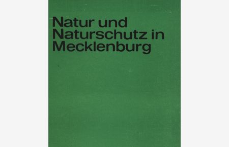 Die slawische Wallanlage der Jaromarsburg und ihre Vegetation bei Arkona auf der Insel Rügen.   - Natur und Naturschutz in Mecklenburg, 6/1968.