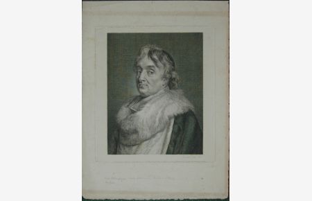 Portrait. Brustfigur nach halblinks. Kupferstich von Jaquemot (nach dem Gemälde des Joseph Vivien).