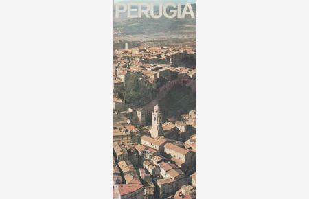 Perugia.   - Stadtkarte + 18 farb. Abb.