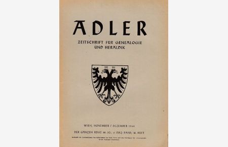 Franz Gall als Wappenzeichner.   - In: Adler. Zeitschrift für Genealogie und Heraldik; 1965. Heft 18.