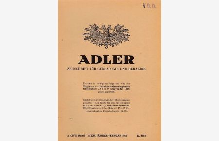 Herzog Friedrich der Schöne von Österreich und seine illegitimen Nachkommen.   - In: Adler. Zeitschrift für Genealogie und Heraldik; 1952 Heft 13.