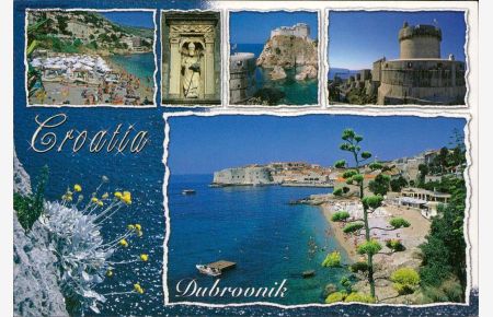 1120245 Croatia Dubrovnik Mehrbildkarte