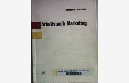 Arbeitsbuch Marketing.