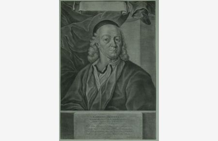 Bildnis des Gabriel Bodenehr im Jahr dessen Todes. Brustfigur en face Kopfhaube, unten mit Gedenkwidmung. Rechts unten in der Platte signiert und datiert