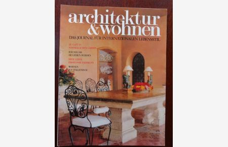 Architektur und kultiviertes Wohnen. Das Journal für den internationalen Lebensstil. Nr. 1. 1971.