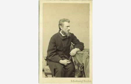 Männerporträt - Sitzend, im Profil [mit hds. Titel: E. Adam verstorben 5. Juni 1880].