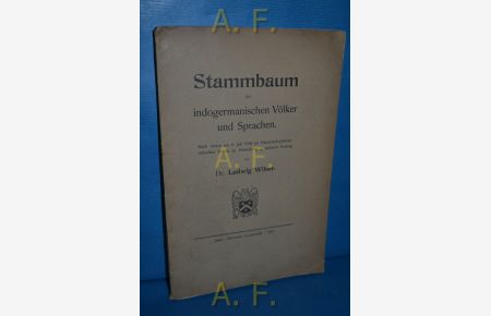 Stammbaum der indogermanischen Völker und Sprachen. Nach einem am 9. Juli 1906 im Historisch-philosophischen Verein zu Heidelberg gehaltenen Vortrag.