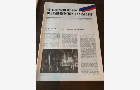 Mitteilungsblatt der Oldenburgischen Landschaft Nr. 78 I. Quartal 1993.
